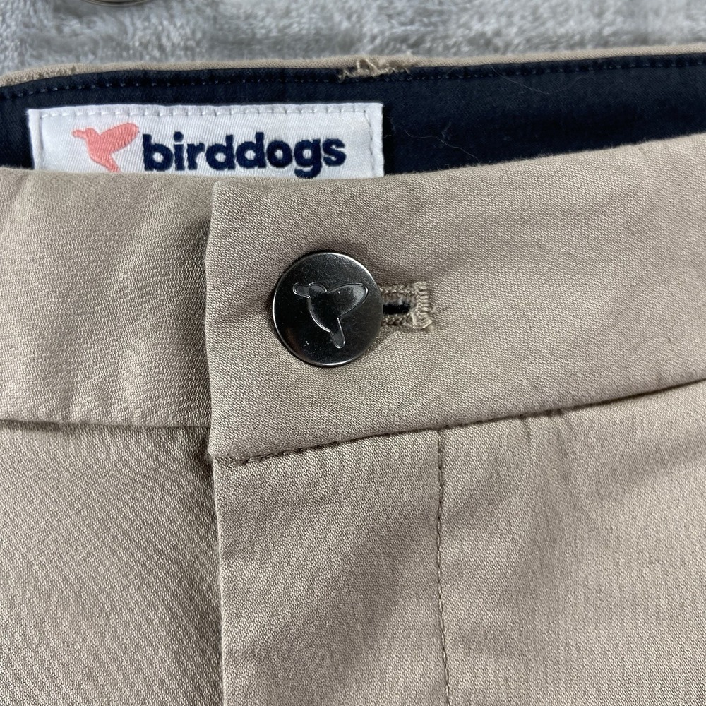 Birddogs Pants men's 34x31 Performance Chino Classic Tapered Stretch Minimal Tan - Picture 10 of 13